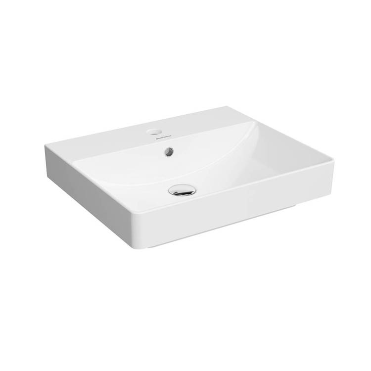 Раковина Kerama Marazzi Pro (Про) KMPRWb50GWh1 белая глянцевая, 50x42 см