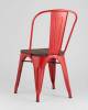 Набор из 6 стульев Stool Group Tolix YD-H440B-W LG-03 X6 красный глянцевый, темное дерево фото 7