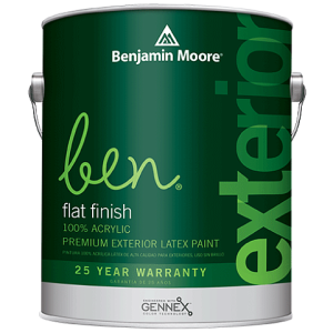 Краска Benjamin Moore Ben Waterborne Exterior Flat Finish 541 3.785 л