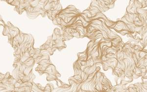 3D Фотообои Artegrafico «Роскошные золотые линии» LST-001 канвас