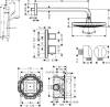 Душевой комплект Hansgrohe Ecostat E 15708000 5 в 1 фото 10