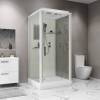 Душевая кабина Niagara Standart ST100/15Q профиль белый, стекло прозрачное, 100x100x215 фото 3