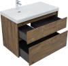 Тумба с раковиной Aquanet Nova Lite 2.0 90 L 365923 Дуб рустикальный фото 2