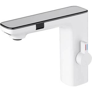 Электронный смеситель для раковины beWash Photocell BWAM3BS8042 со смешиванием, белый, 220В/6В