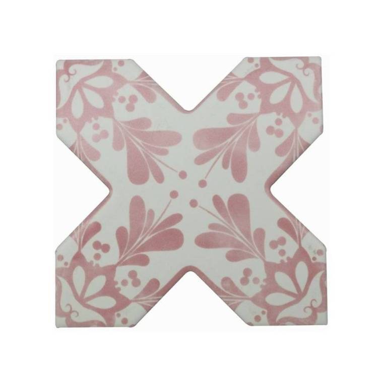Керамогранит Cevica Becolors Cross Dec. Stencil Coral 13.25x13.25