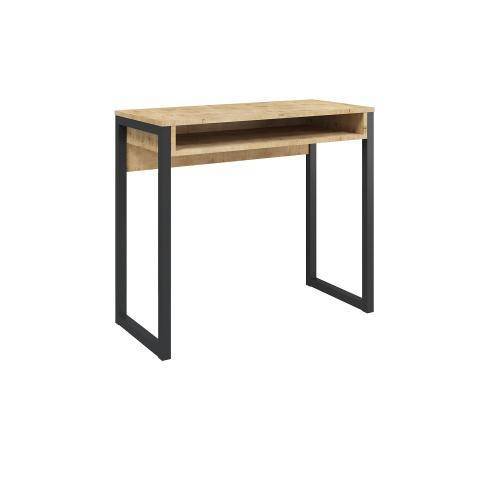 Стол письменный МЛК Леонардо дуб бунратти/черный 85x75x39