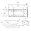 Акриловая ванна AM.PM Gem W90A-170-070W-A1 170x70 с каркасом фото 7