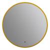 Зеркало Art&Max Sanremo AM-San-770-DS-F-Gold античное золото, с подсветкой, 77x77 фото 11
