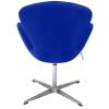 Кресло Bradex Home Swan Style Chair FR 0652 синий, искусственная замша фото 5