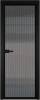 Межкомнатная дверь Profil Doors 1 AV цвет профиля Черный, стекло безопасное 6 мм мору тонированное 800x2000