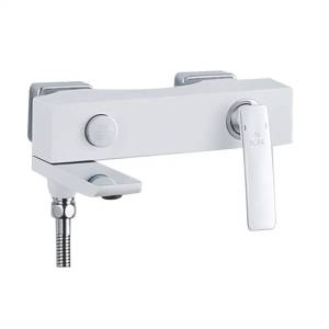 Смеситель для ванны Rose R2702F белый, хром