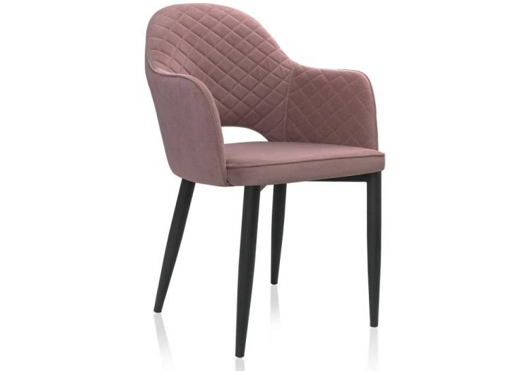 Стул Woodville Vener 15113 черный, розовый