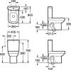 Чаша для унитаза-компакта Roca Dama Senso Compacto 342518000 фото 5