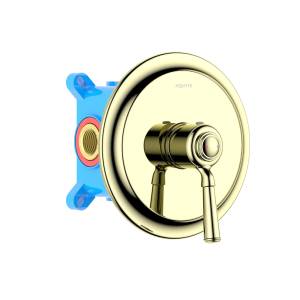 Смеситель для душа Aquatek Классик AQ1566PG внешняя и скрытая часть, полированное золото
