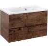 Тумба с раковиной Vincea Mia 80 темный дуб, раковина VBS-13980 фото 2