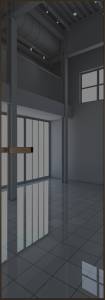 Межкомнатная дверь Profil Doors 1 AGN цвет профиля Деорэ, стекло безопасное 4 мм зеркало серое 800x2000
