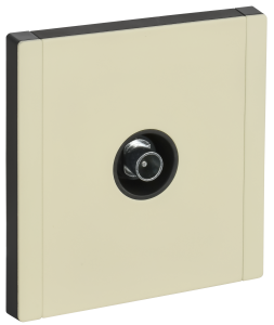 ТВ-розетка проходная IEK Forte&Piano FP-A10-P-M-K41 серый сланец