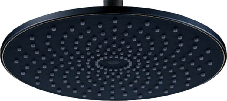 Верхний душ Berges Wasserhaus Nardis R 072004 черный матовый