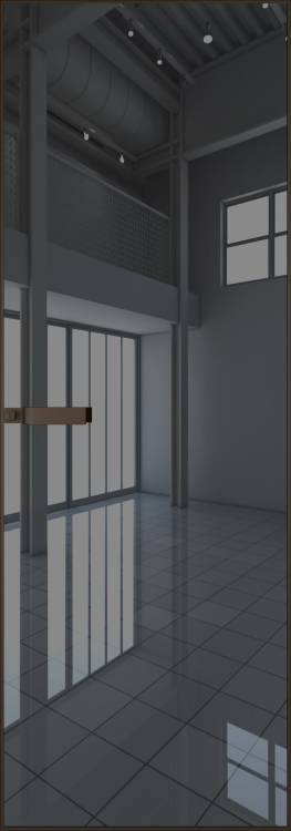 Межкомнатная дверь Profil Doors 1 AGN цвет профиля Деорэ, стекло безопасное 4 мм зеркало серое 800x2000