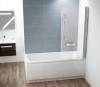 Шторка на ванну Ravak CVS1-80 R Transparent, профиль блестящий фото 2