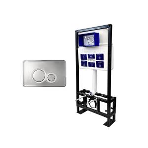Система инсталляции для унитазов Bettoserb Sava Free Standing SFS40006465 клавиша смыва хром глянцевый, хром матовый