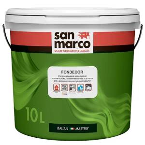 Супермоющая краска-основа для декоративных покрытий San Marco Fondecor 10 л