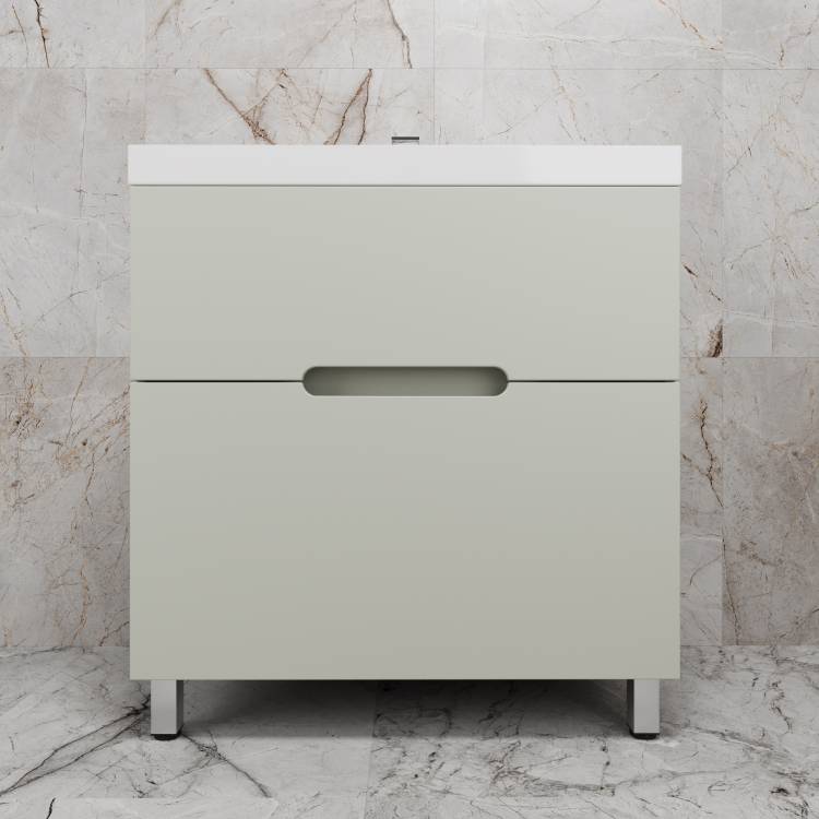 Тумба под раковину Style Line Матис 80 ЛС-00002438 напольная, олива, 80x82x45