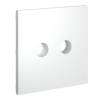 Лицевая панель для двойной ТВ розетки Voltum S70 VLS001602 белый