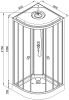 Душевая кабина AvaCan L909EL с электрикой, 90x90x215 фото 13