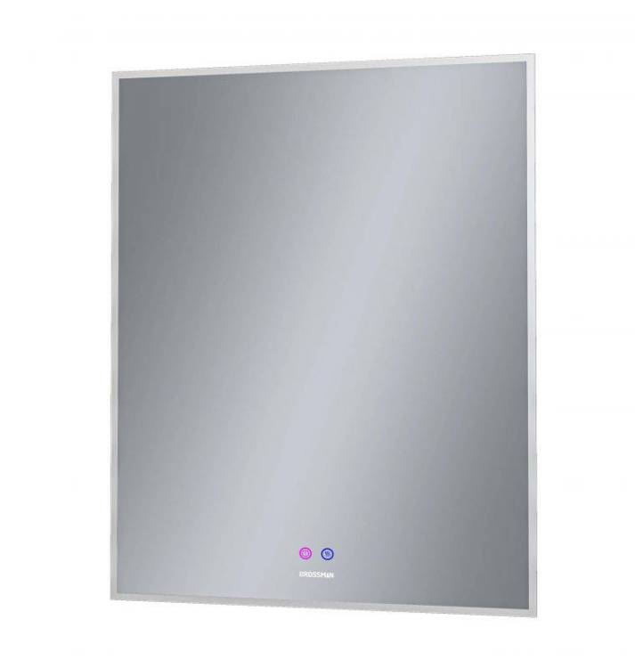 Зеркало Grossman Pragma-норма 187080 белый 70x80 см, LED подсветка, подогрев