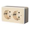 Розетка двойная с заземлением Werkel Gallant W5072110