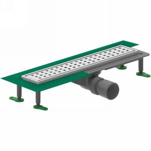 Душевой лоток Ctesi Way Square BK4024150 80 см, хром