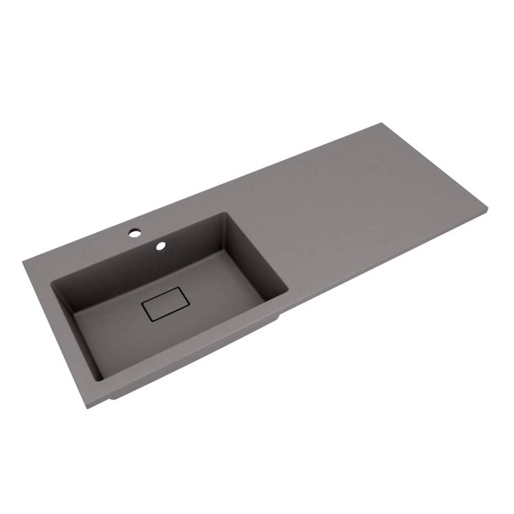 Раковина Florentina Аванти 10.310.0L120.307 левая, 120 см, серый шелк