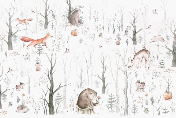 3D Фотообои Artegrafico «Лесная опушка» KID-200 песок