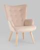 Кресло Stool Group Хью QH-8901K HLR-5 бежевый, велюр фото 2