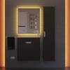 Тумба с раковиной Uperwood Modul 393020547 подвесная, матовая, черная, 60 см фото 14