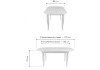 Стол Woodville Romeo 253375 молочный патина 130(170)x85x75 фото 2