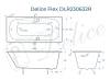 Чугунная ванна Delice Flex DLR230632R 180x85, белая, с отверстиями под ручки, без ножек фото 9