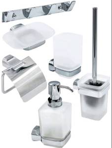 Набор аксессуаров для ванной Bath Plus Opus OP-979-3 серый