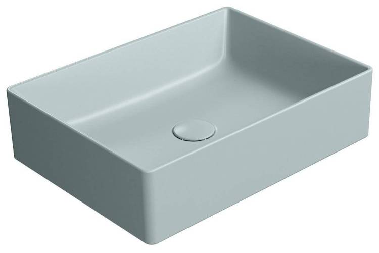 Раковина GSI Kube X 942915 голубой матовый, 50x37