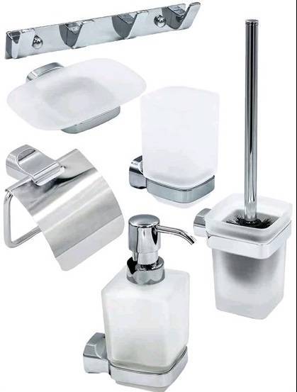 Набор аксессуаров для ванной Bath Plus Opus OP-979-3 серый