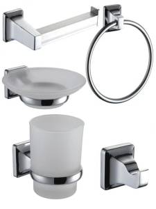 Набор аксессуаров для ванной Bath Plus Prime PR9900-5-3 серебрянный