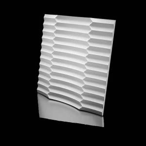 Дизайнерская панель Artpole MM-0033 Ruffle Platinum матовый 60x4.7x60