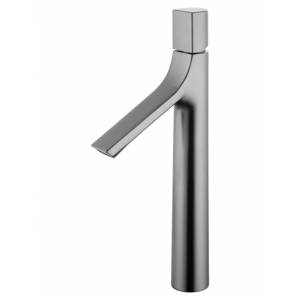 Смеситель для раковины Wonzon & Woghand WW-H1011-BGG высокий, темный графит