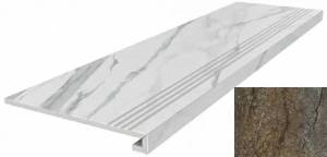 Ступень Kerama Marazzi Сильвер Рут DL502920R\GCF клееная серый обрезной 119.5x33