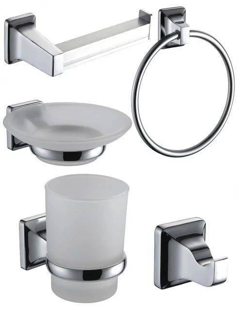 Набор аксессуаров для ванной Bath Plus Prime PR9900-5-3 серебрянный