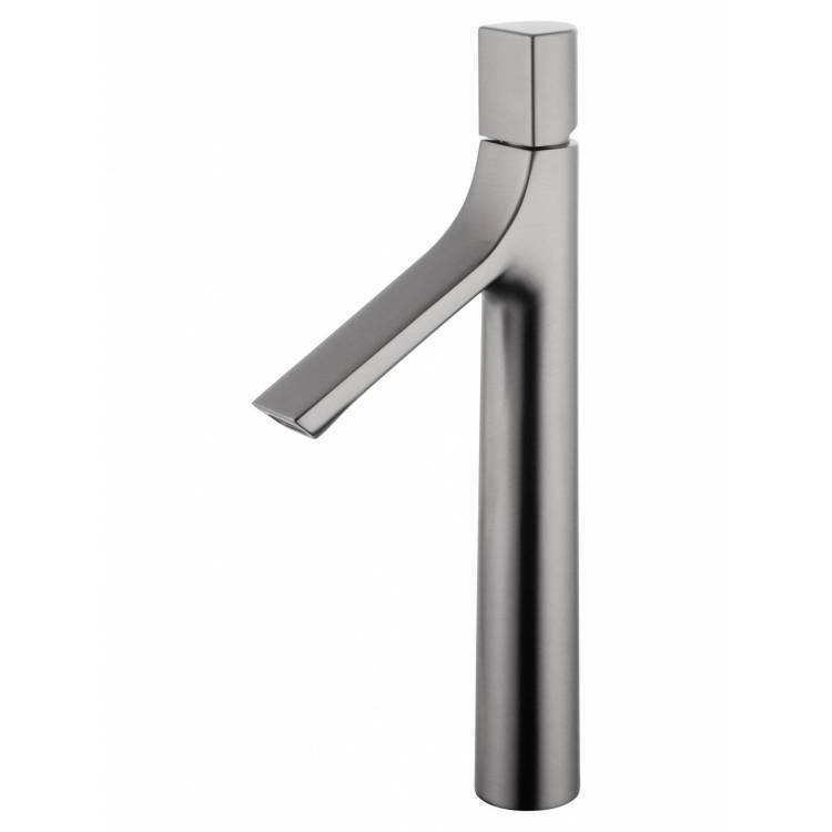 Смеситель для раковины Wonzon & Woghand WW-H1011-BGG высокий, темный графит