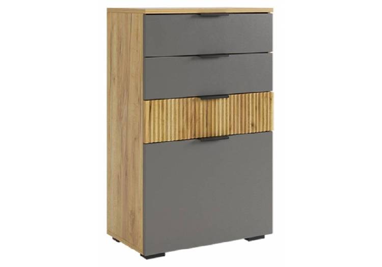 Комод Woodville Бери 570024 дуб крафт золотой, графит
