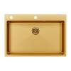 Мойка кухонная Paulmark Kroner-Edge 75 PM777551-BG Брашированное Золото, 75x51
