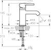 Комплект Раковина VitrA Form 300 9602B003 с пьедесталом + Смеситель VitrA Minimax S A41984EXP + Сифон Wirquin Минор с отводом для стиральной машины фото 7